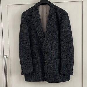 Classic Blue Harris Tweed Blazer made in Canada from 100% Scottish Wool